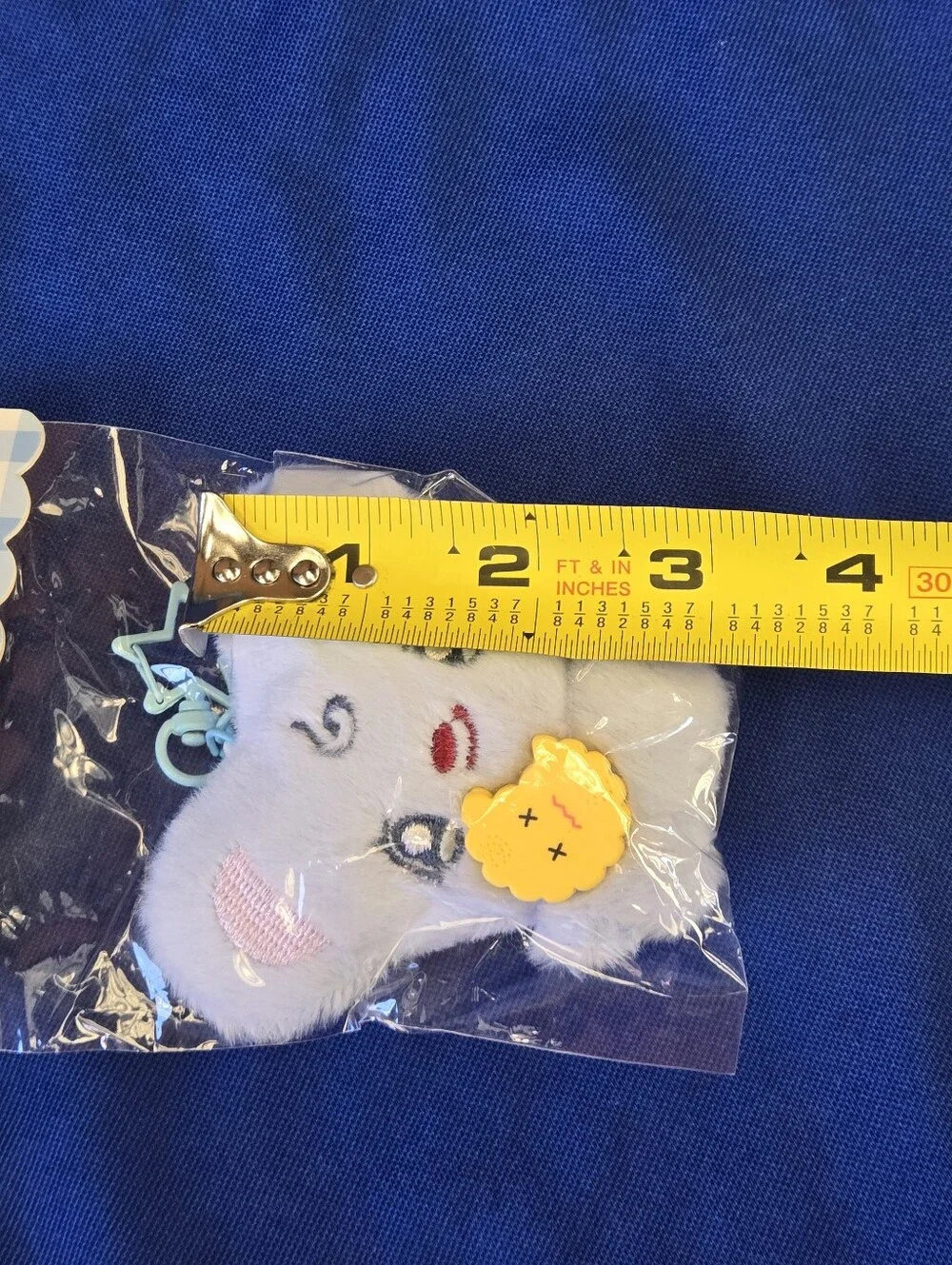 Plush Mouse Bag Charm/Keychain with Cracker